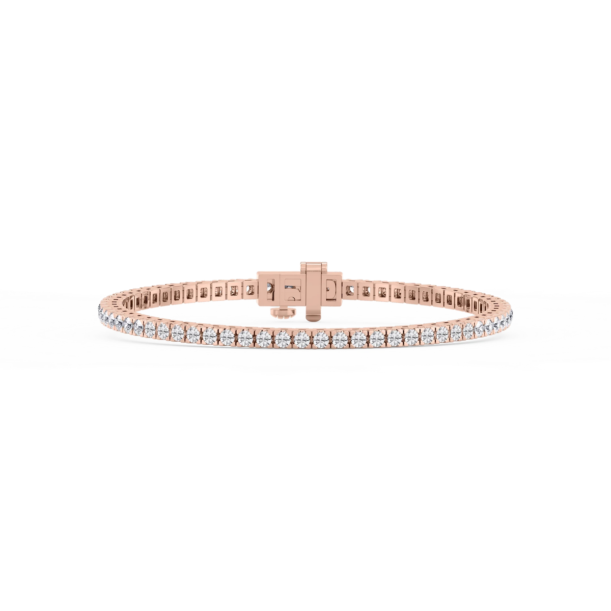 Round LGD Classic Box Four Prong Tennis Bracelet