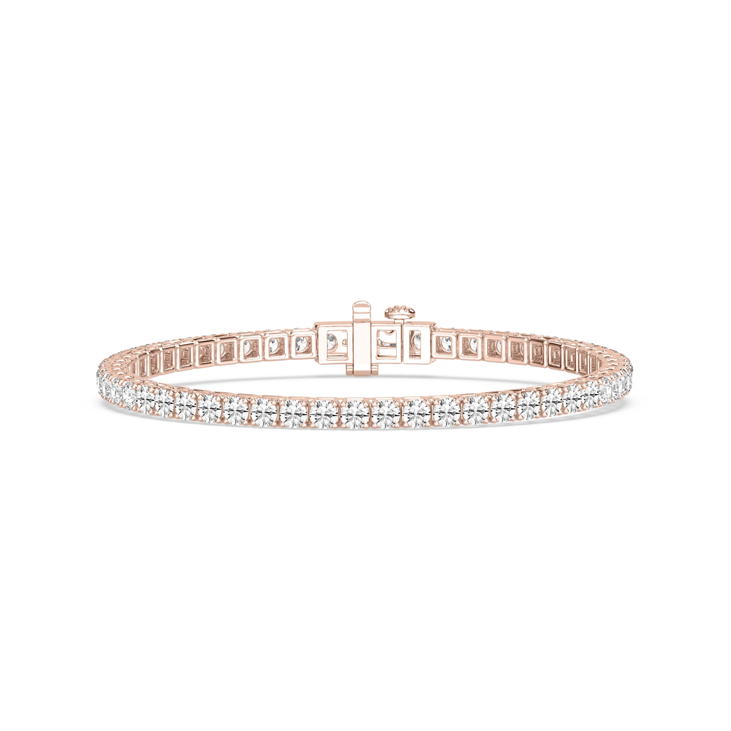 Round LGD Classic Box Four Prong Tennis Bracelet