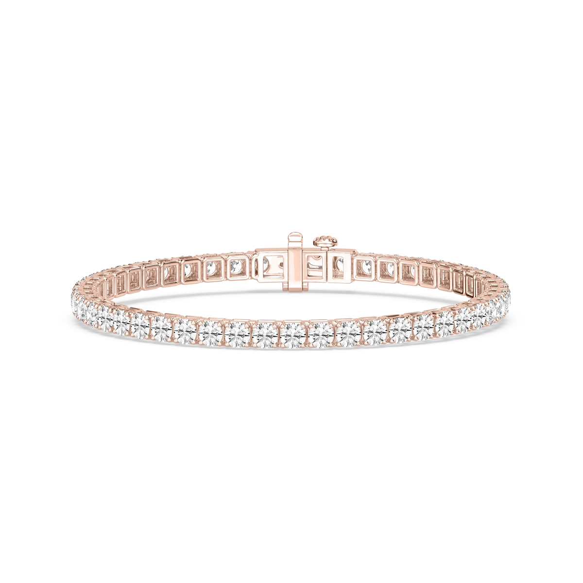 Round LGD Classic Box Four Prong Tennis Bracelet