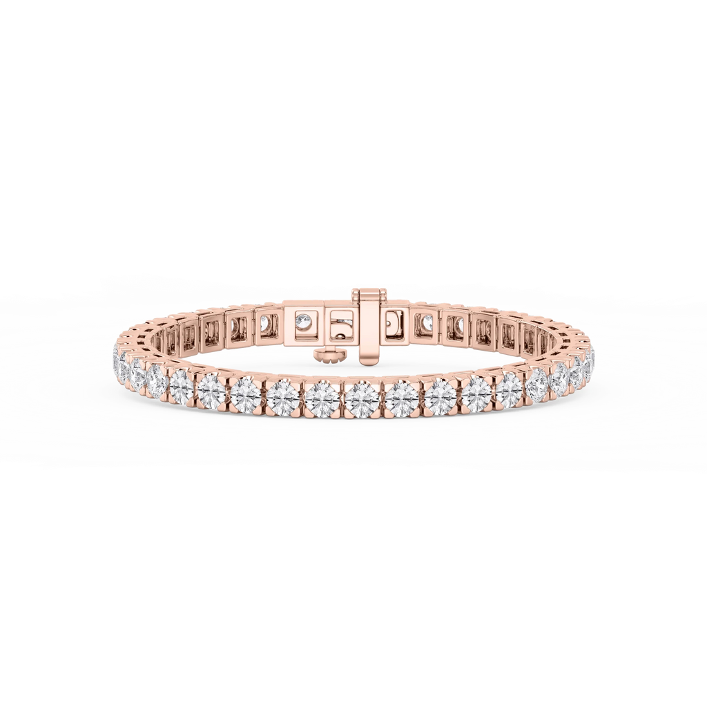 Round LGD Classic Box Four Prong Tennis Bracelet