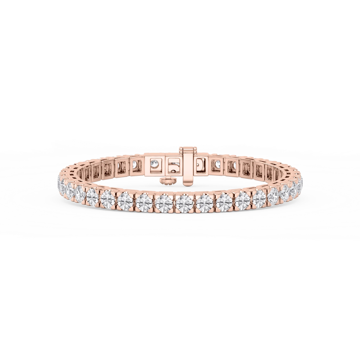 Round LGD Classic Box Four Prong Tennis Bracelet