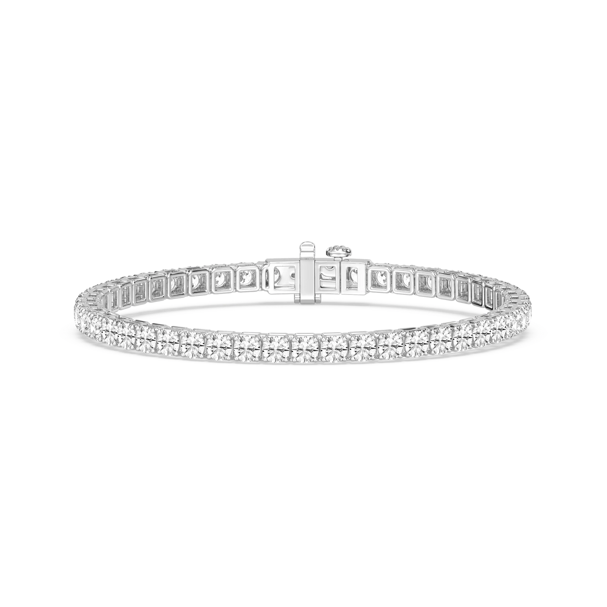 Round LGD Classic Box Four Prong Tennis Bracelet