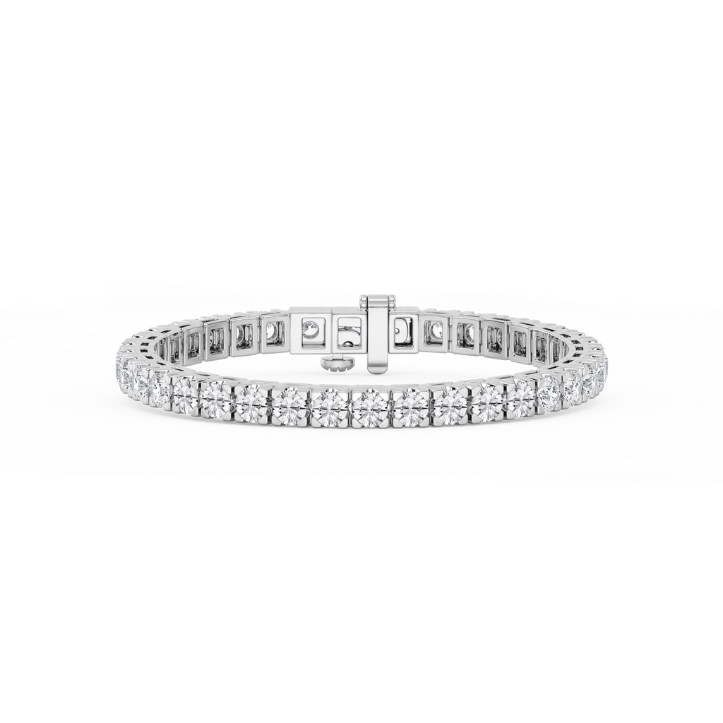 Round LGD Classic Box Four Prong Tennis Bracelet