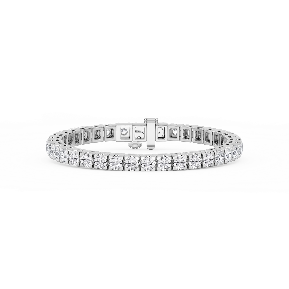 Round LGD Classic Box Four Prong Tennis Bracelet