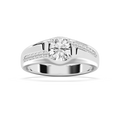 William 1 ⅓ ctw Round LGD 7.42mm Bezel Mens Wedding Band
