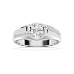 William 1 ⅓ ctw Round LGD 7.42mm Bezel Mens Wedding Band