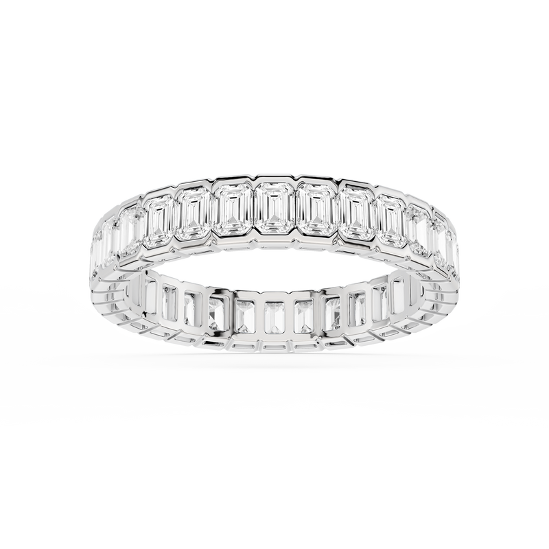 Serena Emerald LGD Half Bezel Eternity Band