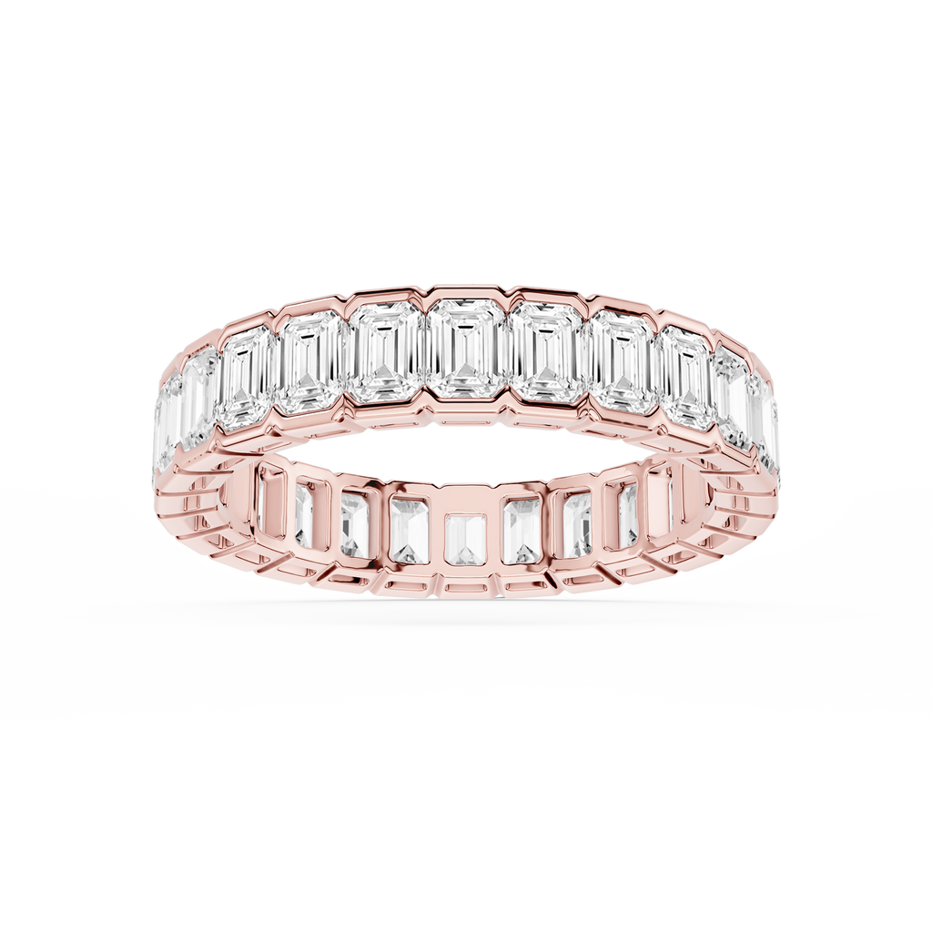 Serena Emerald LGD Half Bezel Eternity Band