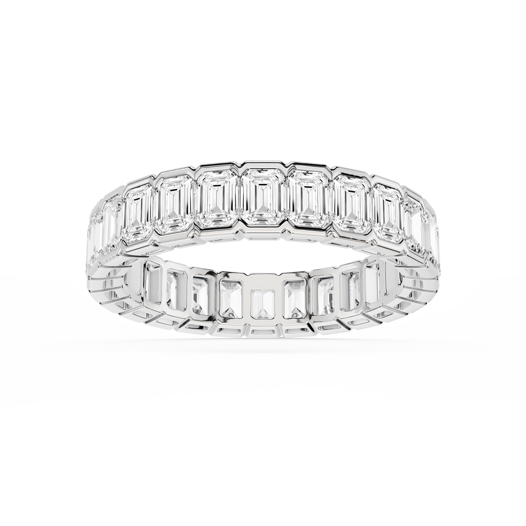Serena Emerald LGD Half Bezel Eternity Band