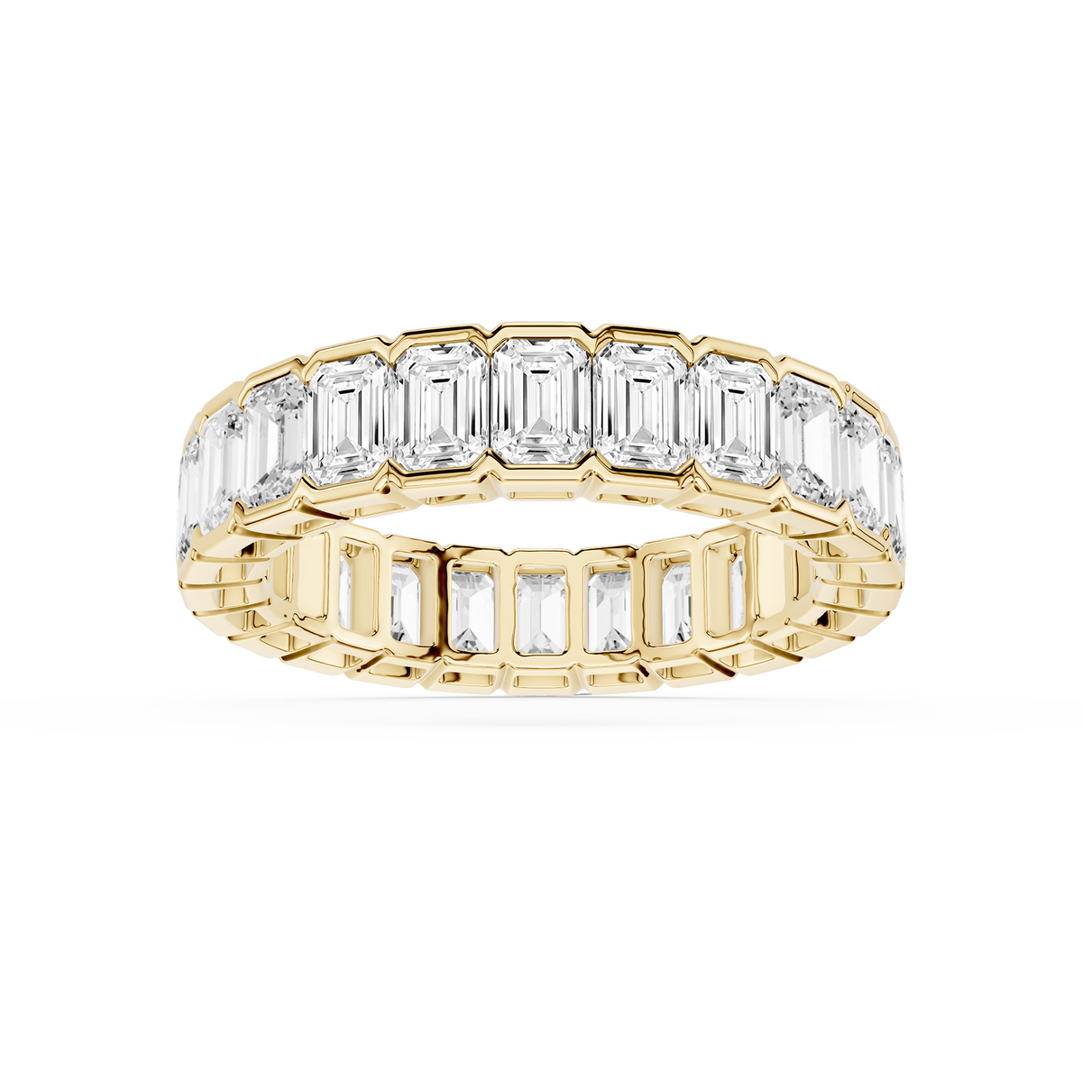 Serena Emerald LGD Half Bezel Eternity Band