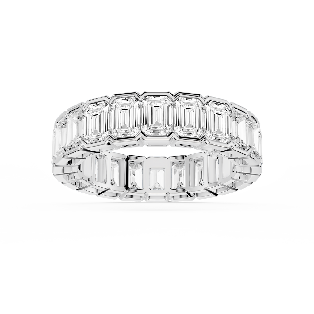 Serena Emerald LGD Half Bezel Eternity Band