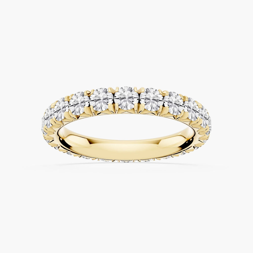 Sharon Round LGD French Pave Eternity Band