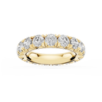Sharon Round LGD French Pave Eternity Band