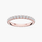 Sharon Round LGD French Pave Eternity Band