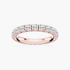 Sharon Round LGD French Pave Eternity Band