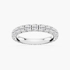 Sharon Round LGD French Pave Eternity Band