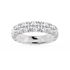 Sharon Round LGD French Pave Eternity Band