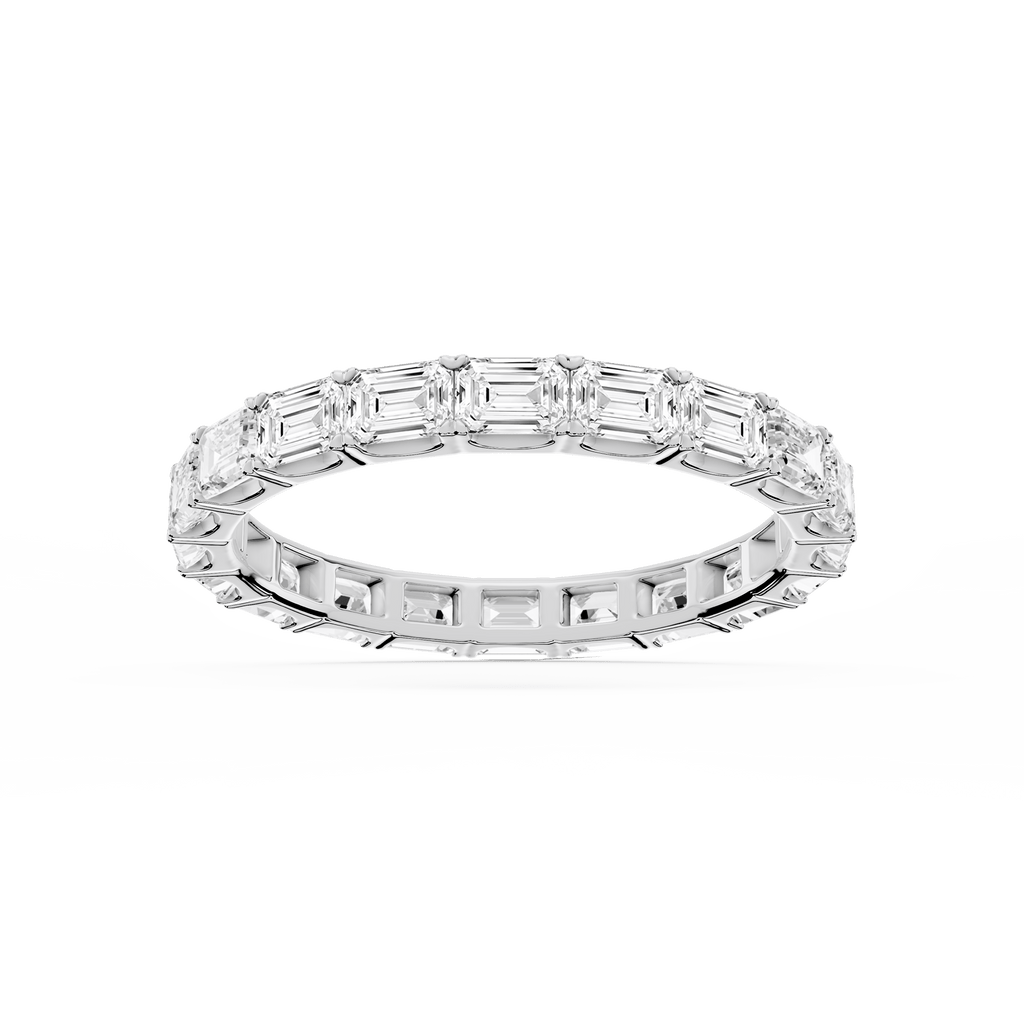 Shiloh Oval LGD East West Eternity Band - 14K White Gold / 2 ctw