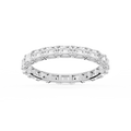 Shiloh Oval LGD East West Eternity Band - 14K White Gold / 2 ctw