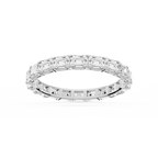 Shiloh Oval LGD East West Eternity Band - 14K White Gold / 2 ctw