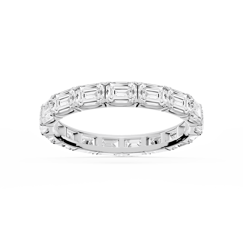 Shiloh Oval LGD East West Eternity Band - 14K White Gold / 3 ctw