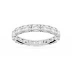 Shiloh Oval LGD East West Eternity Band - 14K White Gold / 3 ctw