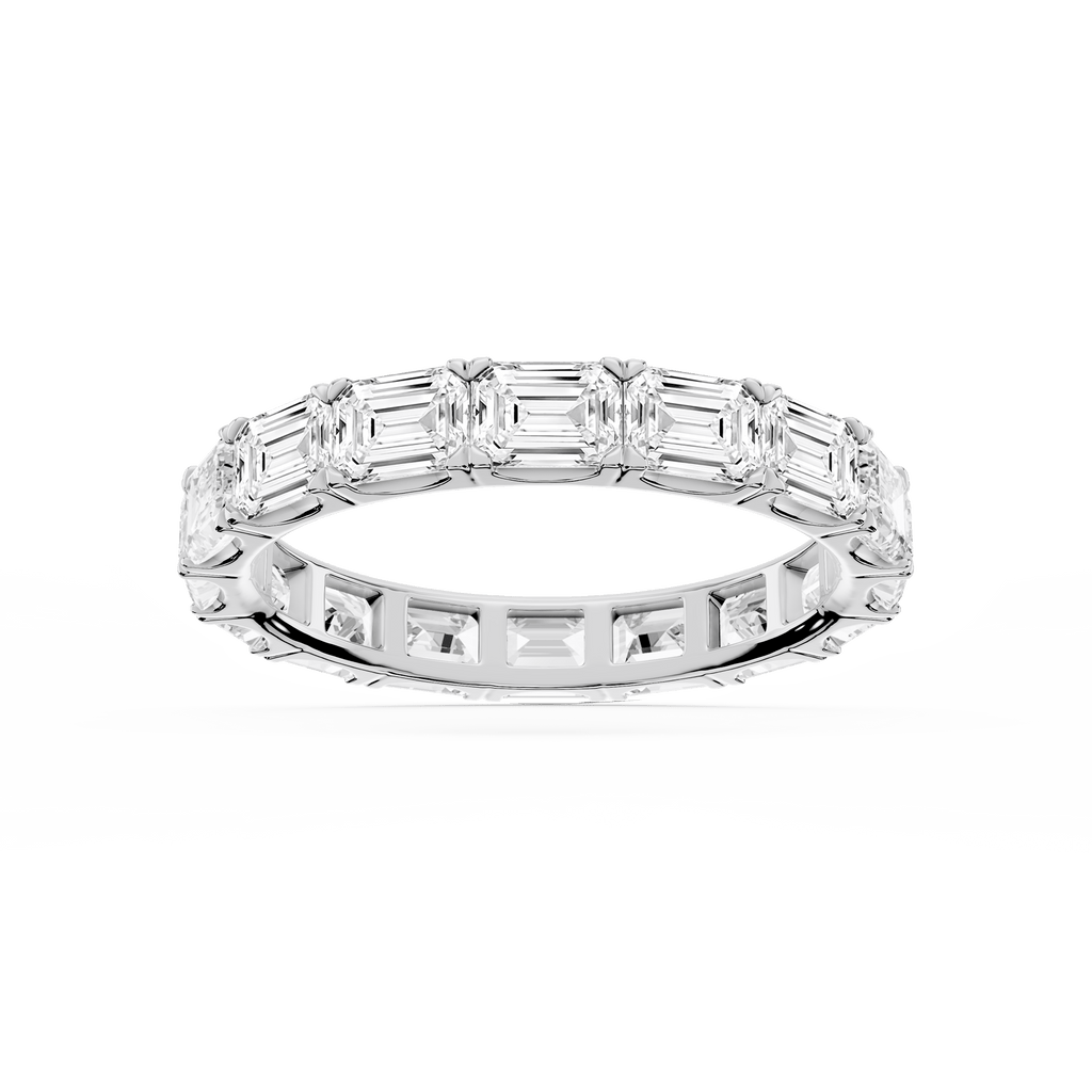 Shiloh Oval LGD East West Eternity Band - 14K White Gold / 4 ctw