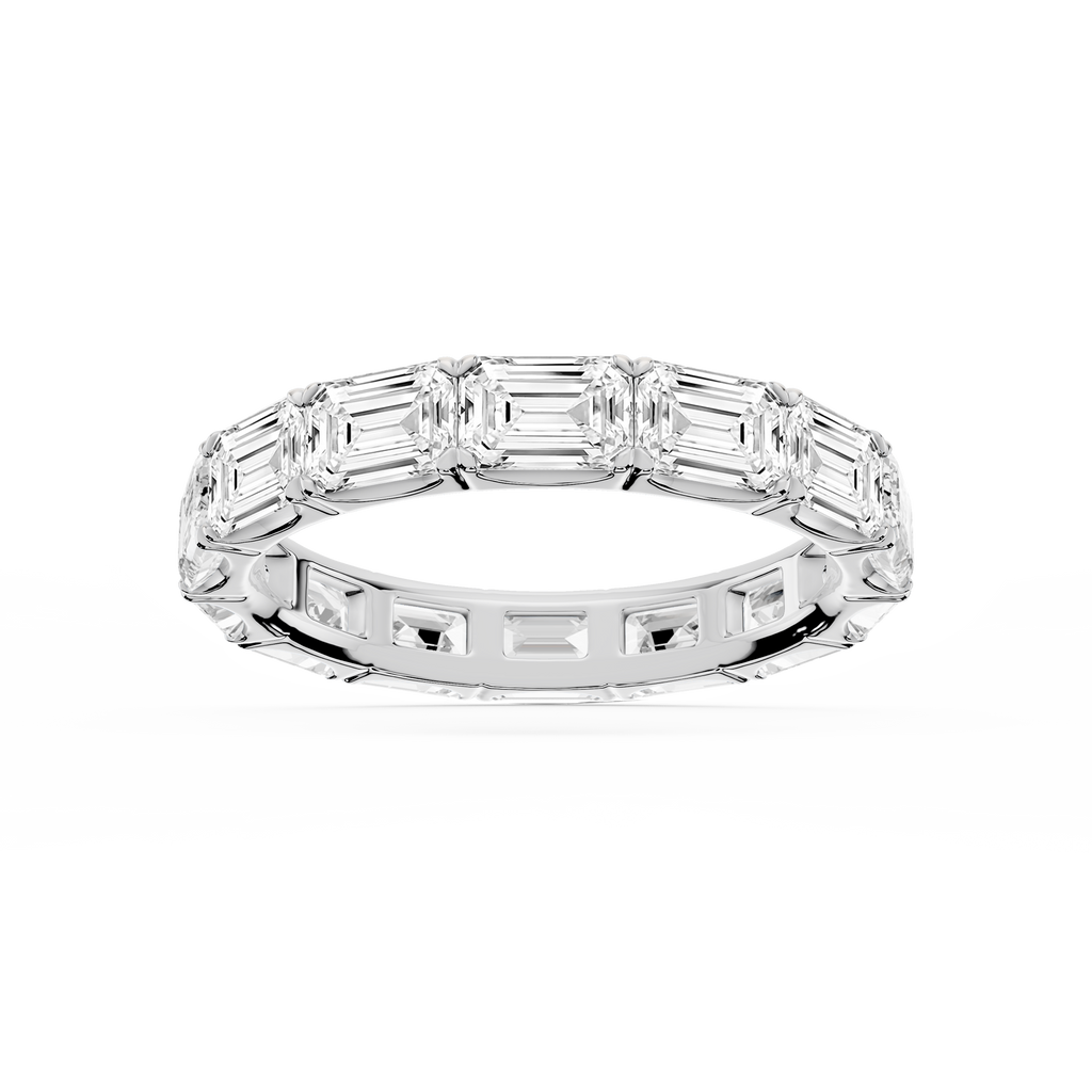 Shiloh Oval LGD East West Eternity Band - 14K White Gold / 5 ctw