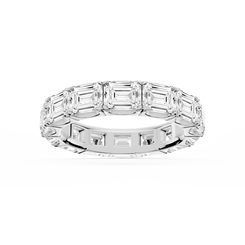 Shiloh Oval LGD East West Eternity Band - 14K White Gold / 7 ctw