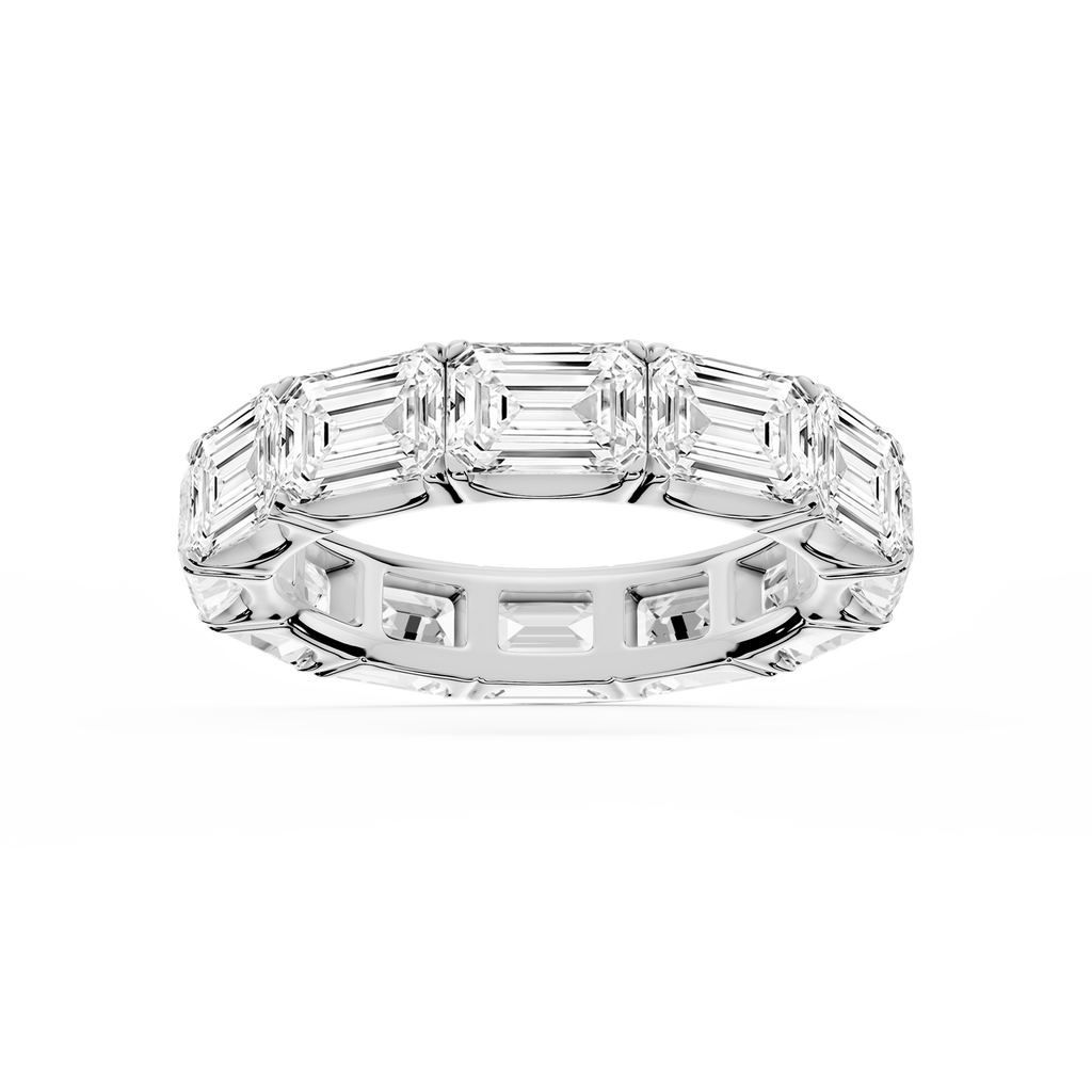 Shiloh Oval LGD East West Eternity Band - 14K White Gold / 8 ctw