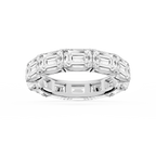 Shiloh Oval LGD East West Eternity Band - 14K White Gold / 8 ctw