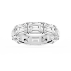 Shiloh Oval LGD East West Eternity Band - 14K White Gold / 10 ctw