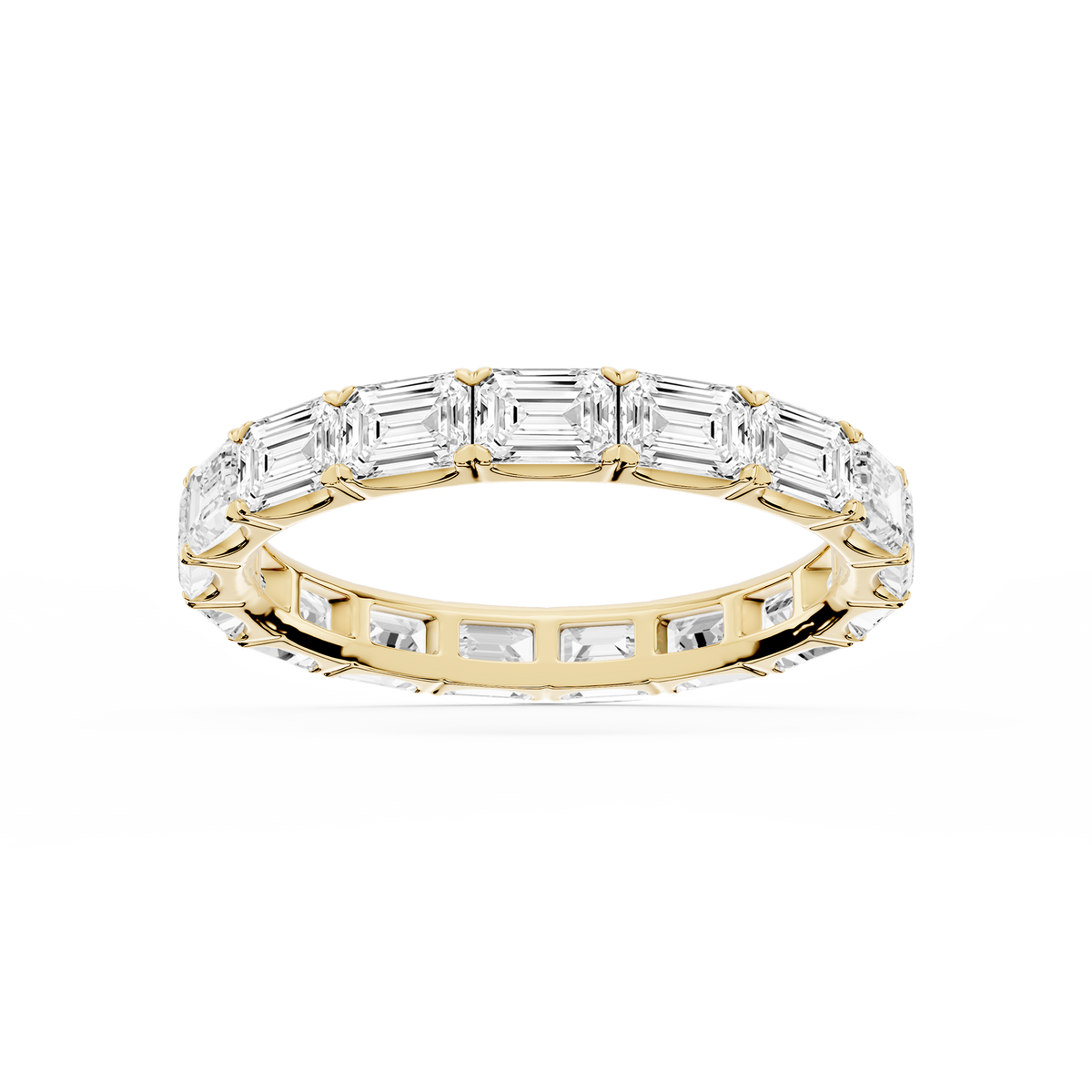 Shiloh Oval LGD East West Eternity Band - 14K Yellow Gold / 3 ctw