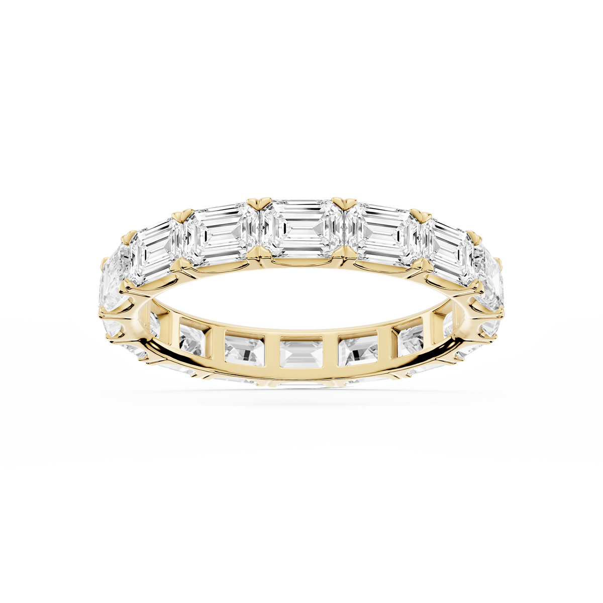 Shiloh Oval LGD East West Eternity Band - 14K Yellow Gold / 4 ctw