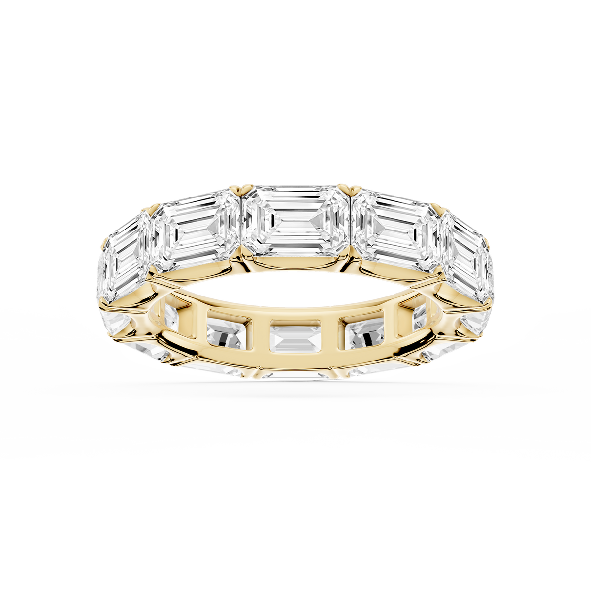 Shiloh Oval LGD East West Eternity Band - 14K Yellow Gold / 8 ctw