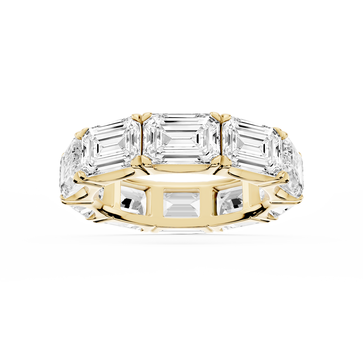 Shiloh Oval LGD East West Eternity Band - 14K Yellow Gold / 10 ctw