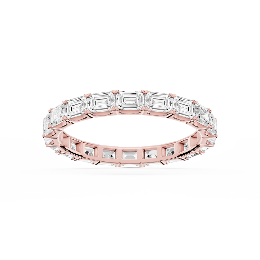 Shiloh Oval LGD East West Eternity Band - 14K Rose Gold / 2 ctw