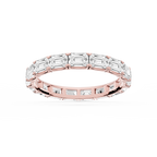 Shiloh Oval LGD East West Eternity Band - 14K Rose Gold / 3 ctw