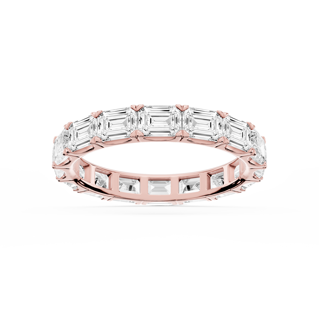 Shiloh Oval LGD East West Eternity Band - 14K Rose Gold / 4 ctw