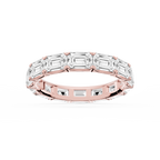 Shiloh Oval LGD East West Eternity Band - 14K Rose Gold / 5 ctw