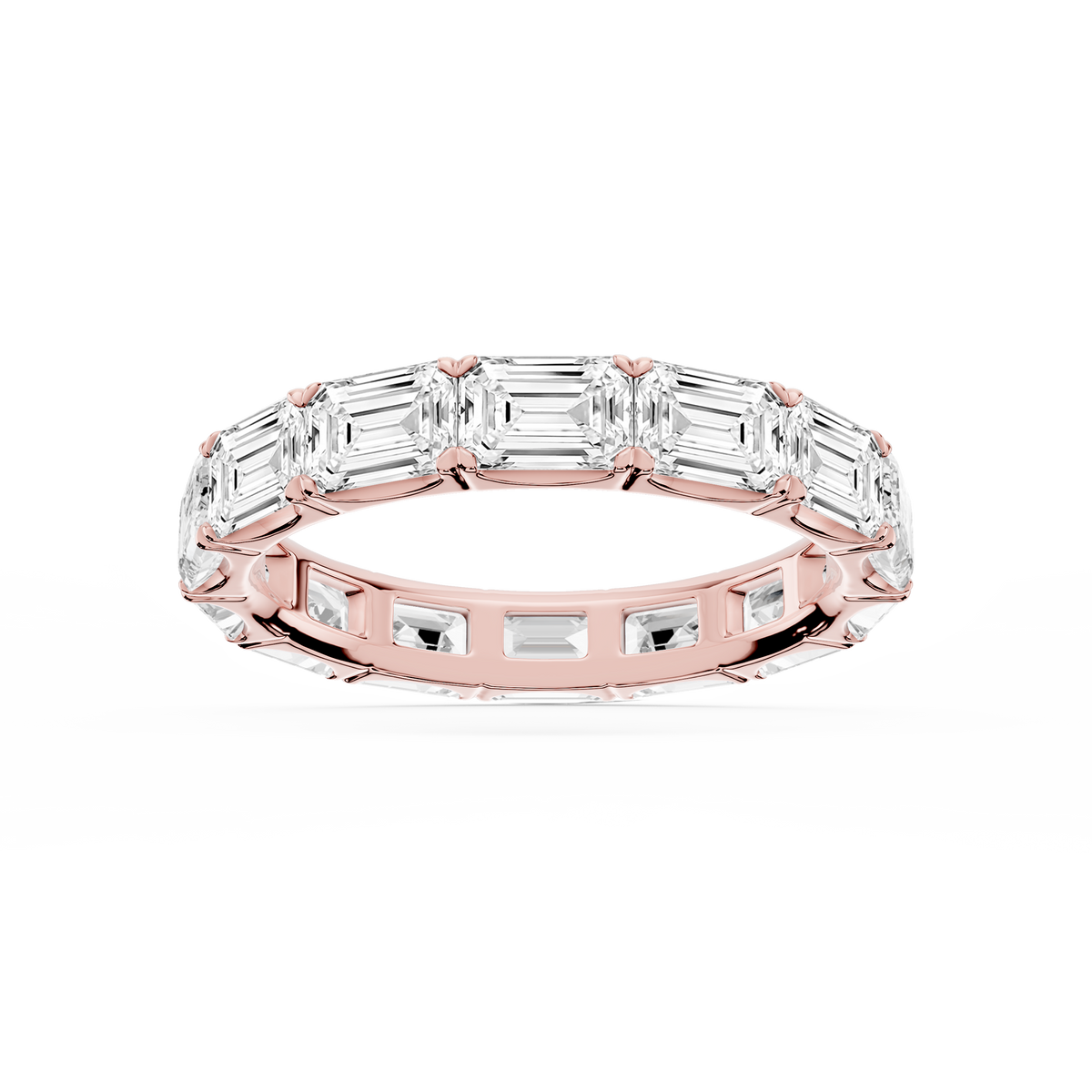 Shiloh Oval LGD East West Eternity Band - 14K Rose Gold / 5 ctw