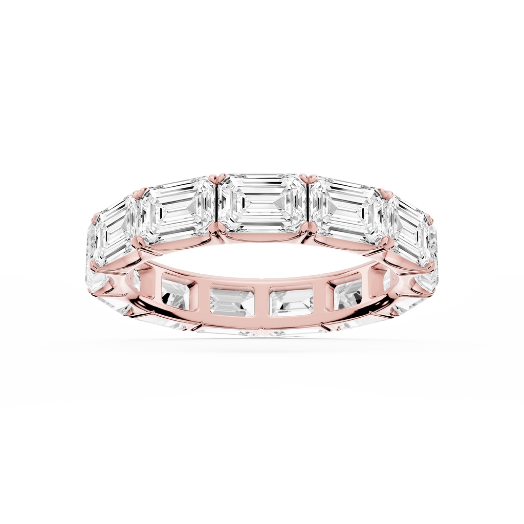 Shiloh Oval LGD East West Eternity Band - 14K Rose Gold / 6 ctw