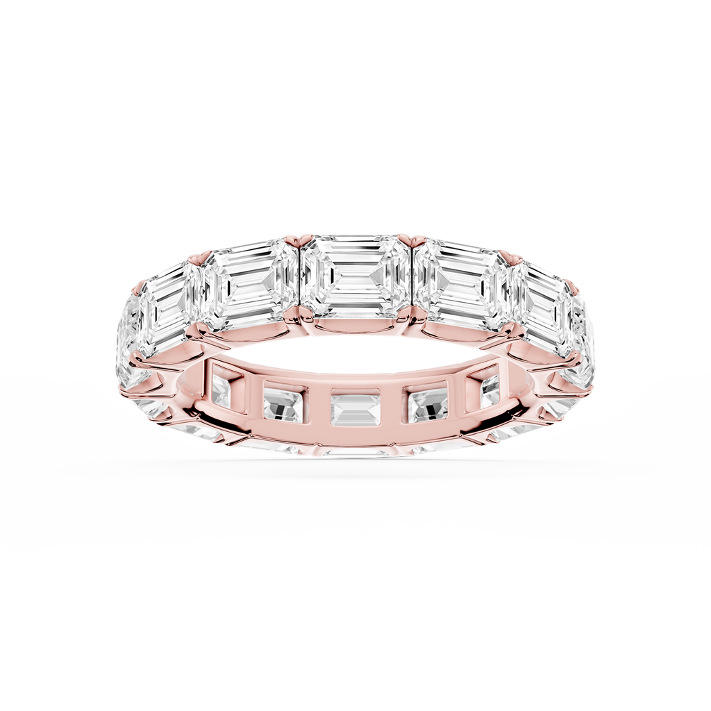 Shiloh Oval LGD East West Eternity Band - 14K Rose Gold / 7 ctw