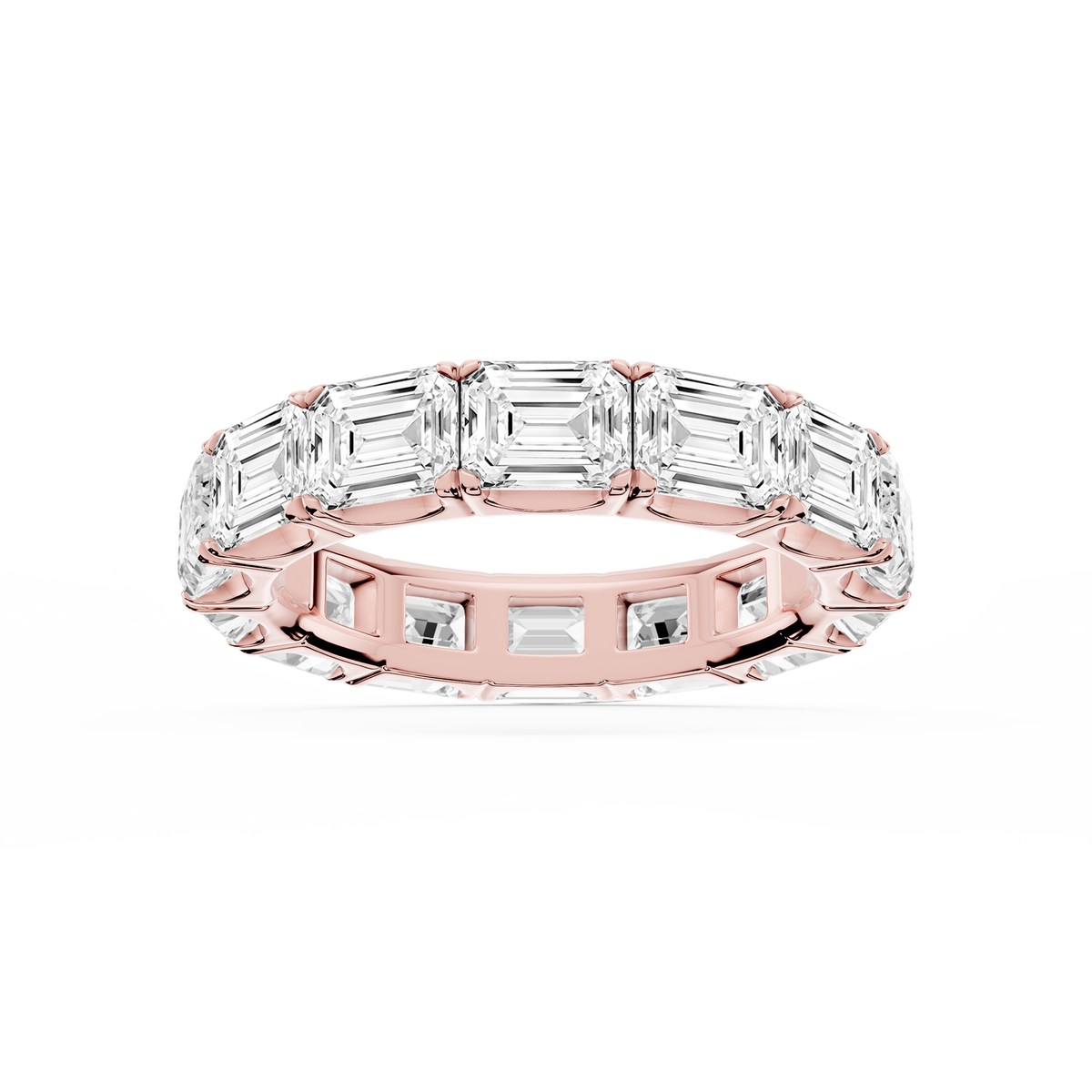 Shiloh Oval LGD East West Eternity Band - 14K Rose Gold / 7 ctw