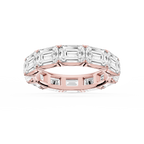 Shiloh Oval LGD East West Eternity Band - 14K Rose Gold / 8 ctw