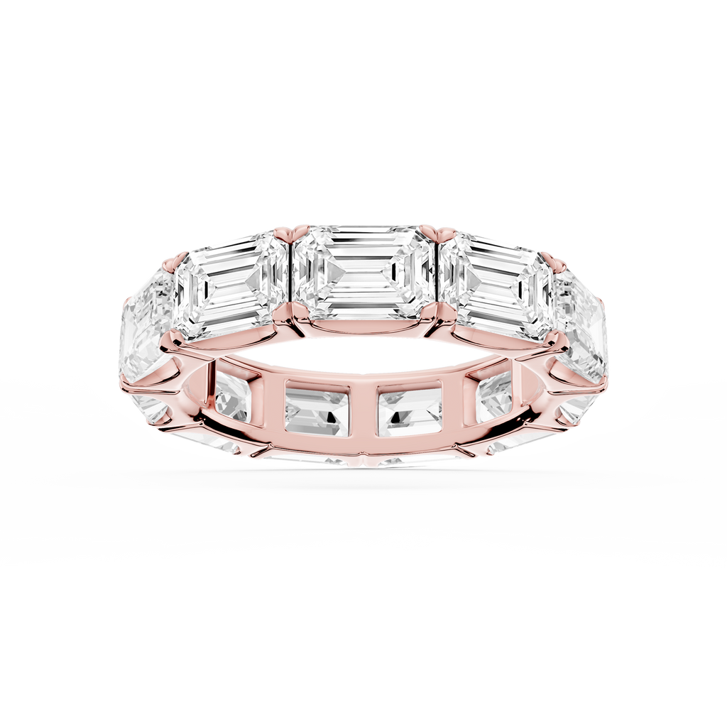 Shiloh Oval LGD East West Eternity Band - 14K Rose Gold / 9 ctw