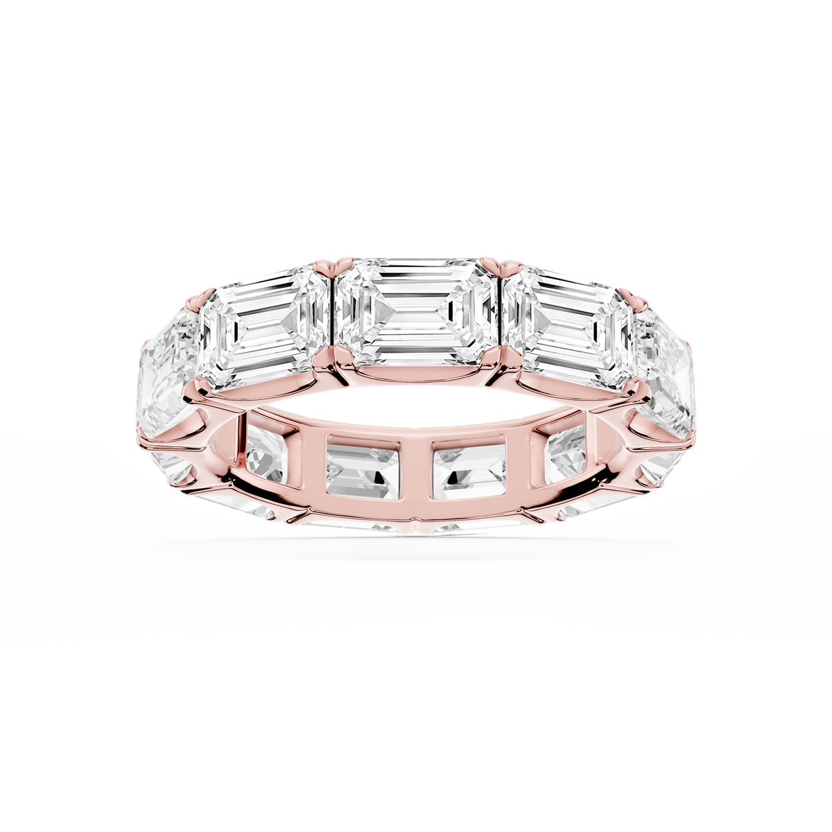 Shiloh Oval LGD East West Eternity Band - 14K Rose Gold / 9 ctw