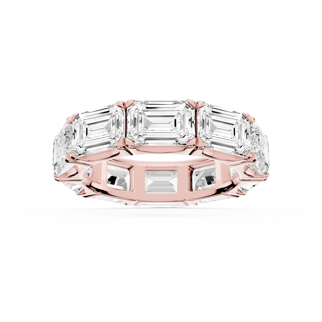 Shiloh Oval LGD East West Eternity Band - 14K Rose Gold / 10 ctw