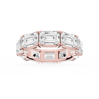 Shiloh Oval LGD East West Eternity Band - 14K Rose Gold / 10 ctw