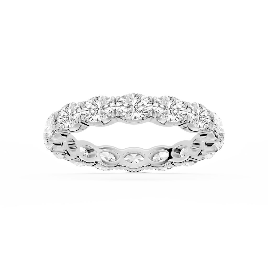Shiloh Oval LGD East West Eternity Band - 18K White Gold / 2 ctw